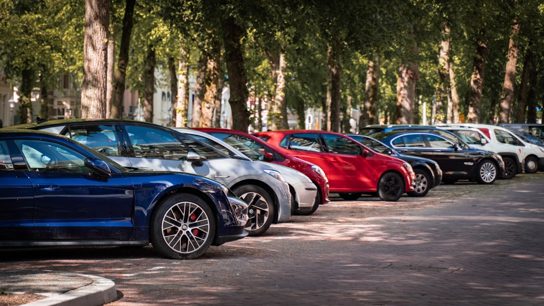 Several electric vehicles parked side by side