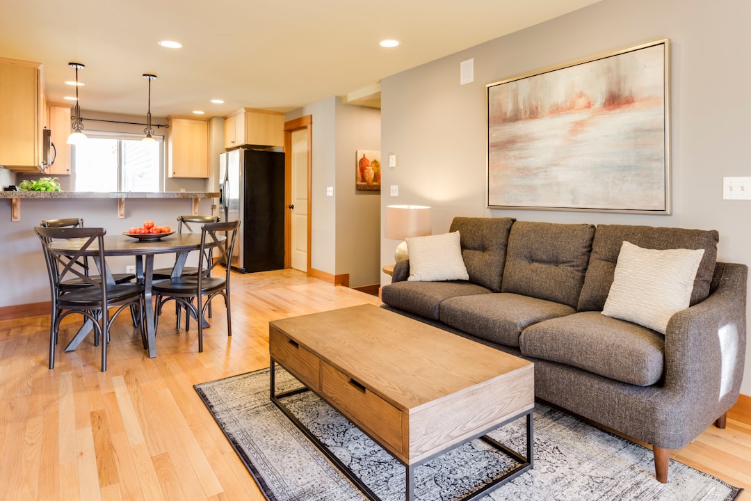 Clean, bright living room with healthy indoor air